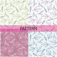 Pattern vector and background flowers pattern design