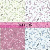 Pattern vector and background flowers pattern design