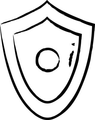 Metal Heater Shield hand drawn vector illustrations
