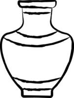 vase hand drawn vector illustration