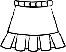 kids frock dress hand drawn vector illustration