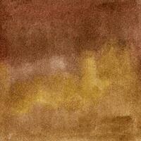 Watercolor gradient brown background with brush strokes and smudges photo