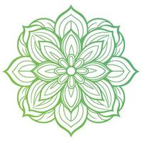 Doodle Flower Mandala vector free, abstract outline mandala icon