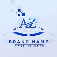 Letter AZ Professional logo for all kinds of business vector