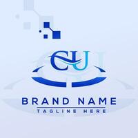 Letter CU Professional logo for all kinds of business vector