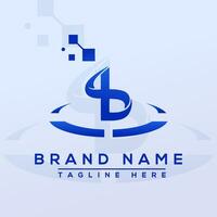 Letter BS Professional logo for all kinds of business vector