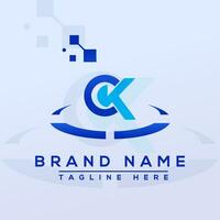 Letter CK Professional logo for all kinds of business vector