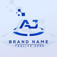 AJ initial letter elegant Logo template vector