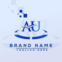 Letter AU Professional logo for all kinds of business vector