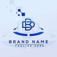 Letter DB Professional logo for all kinds of business vector