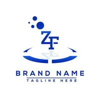 Letter FZ blue Professional logo for all kinds of business vector