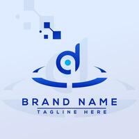 Letter DQ Blue Professional logo for all kinds of business vector