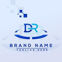 Letter DR Blue Professional logo for all kinds of business vector