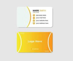 Vector professional creative business card template design