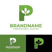 Letter P Nature Logo, suitable for any business related to Nature with P initial. vector