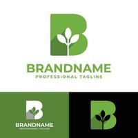 Letter B Nature Logo, suitable for any business related to Nature with B initial. vector