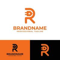 Letter R Plug Logo, suitable for any business related to Plug with R initial. vector