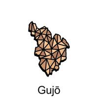 Map City of Gujo design, High detailed vector map - Japan Vector Design Template, suitable for your company