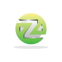 initial logo Z Globe Circle design vector, Usable for Business and Technology Logos. Flat Vector Logo Design Template Element