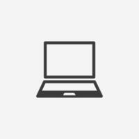 laptop, computer, technology icon vector isolated