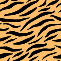 Abstract tiger skin print. Wild animal skin background. Textured abstract and wild print design for textile. Natural colors. Vector illustration