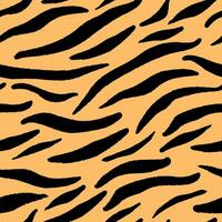 Abstract tiger skin print. Wild animal skin background. Textured abstract and wild print design for textile. Natural colors. Vector illustration