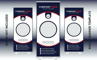 Simple and Creative Rollup Banner Design. vector