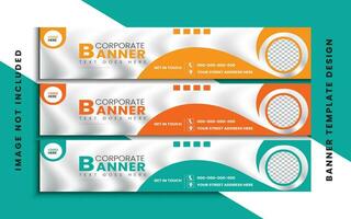 simple and creative banner template design. vector