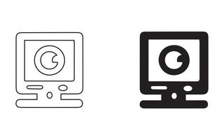 Icon set for catalogs. Isolated on a white background, a basic collection of vector icons for site design