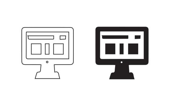 icono conjunto para catálogos. aislado en un blanco fondo, un básico colección de vector íconos para sitio diseño