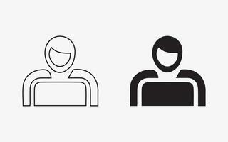píxel perfecto íconos para reuniones gerente, organizador, negocio vector