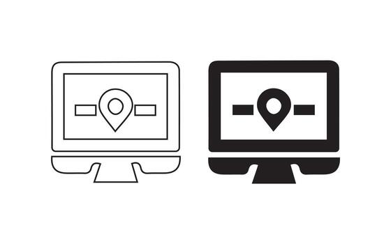 Icon set for catalogs. Isolated on a white background, a basic collection of vector icons for site design