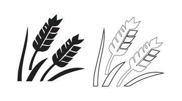 Modern oatmeal icon design in vector format with a white background