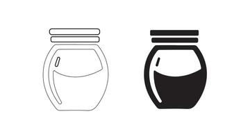 Modern oatmeal icon design in vector format with a white background