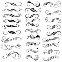 Vector graphic elements for design vector elements. Swirl elements decorative illustration. Classic calligraphy swirls, greeting cards, wedding invitations, royal certificates and graphic design.