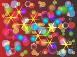 bokeh luces efecto con suave ligero antecedentes vector