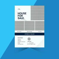 Real State Business Flyer Template - Home Selling Advertisement. Editable Flyer Template, Brochure Design. vector