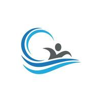 Water wave icon vector