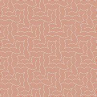 Abstract geometric brown japanese overlapping circles lines and waves pattern vector
