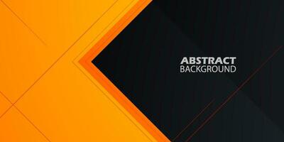Cool design orange triangle geometric vector abstract background overlap layer on black space for text. Eps10 vector