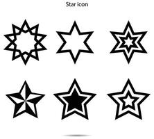Star icon, Vector illustration