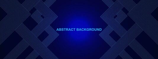 Abstract header background with blue lines for modern technology and science design concept. Vector illustration.