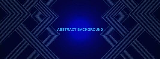 Abstract header background with blue lines for modern technology and science design concept. Vector illustration.