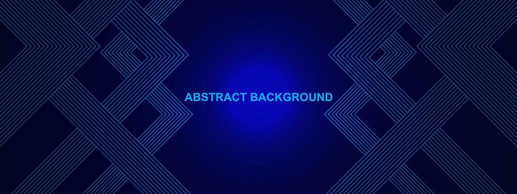 Abstract header background with blue lines for modern technology and science design concept. Vector illustration.