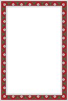 Vector colored square Turkish ornament. Ottoman border, rectangle, frame. Muslim pattern for stained glass.