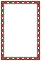 Vector colored square Turkish ornament. Ottoman border, rectangle, frame. Muslim pattern for stained glass.