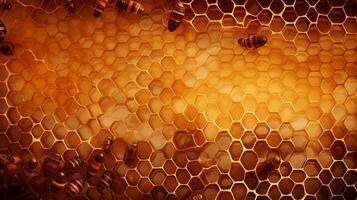 AI generated honey background photo