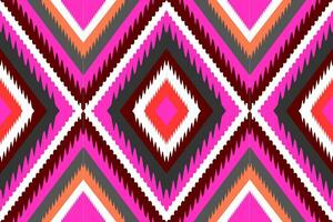 ethnic geometric pattern Oriental pattern for background, carpet, wallpaper, clothing, wrapping, fabric, Vector seamless pattern.