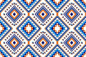 ethnic geometric pattern Oriental pattern for background, carpet, wallpaper, clothing, wrapping, fabric, Vector seamless pattern.