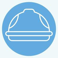 Icon Helmet. related to Carpentry symbol. blue eyes style. simple design editable. simple illustration vector